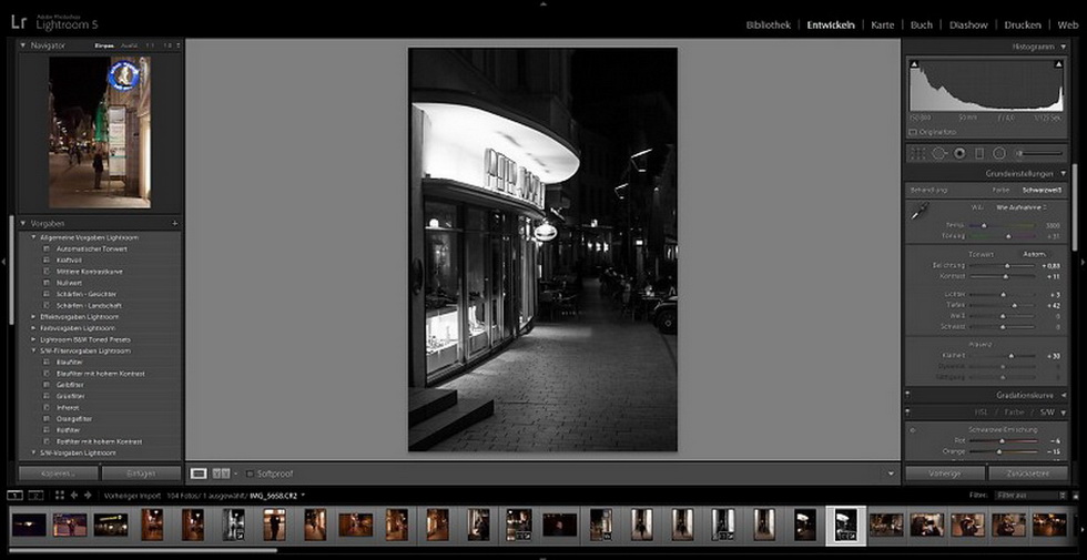 Bildbearbeitung Streetfotografie